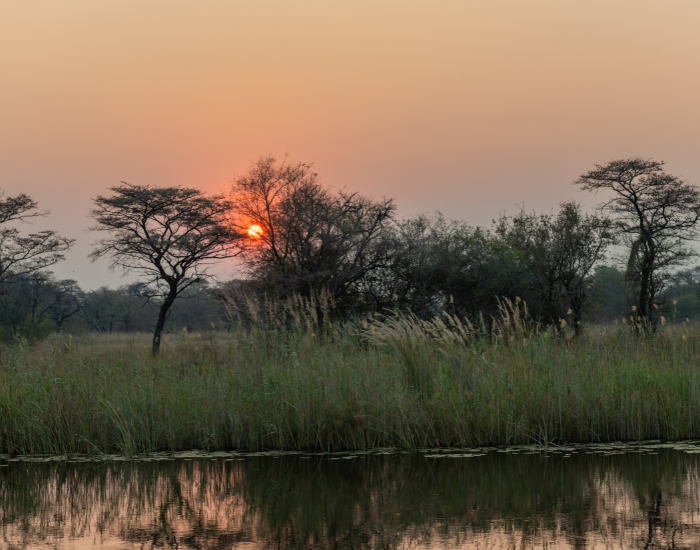 sunset at Caprivi Strip