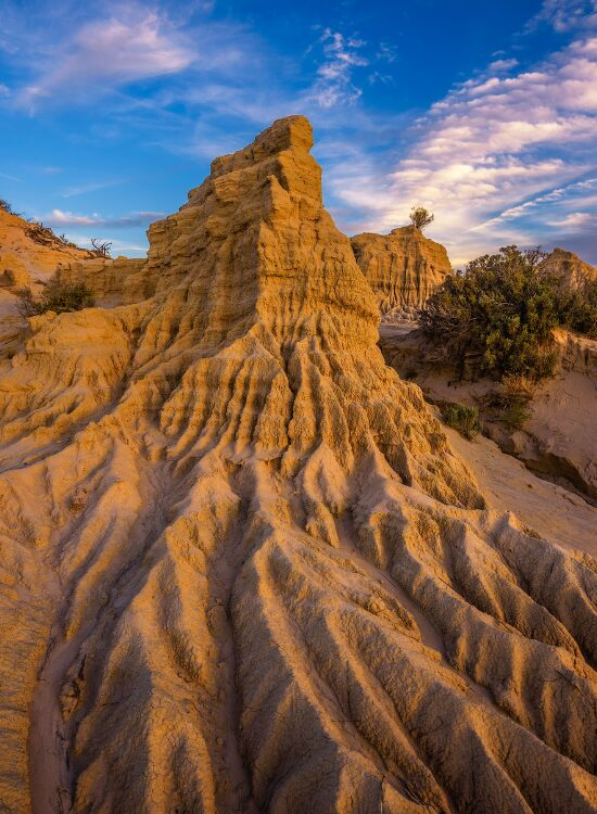 Nick Fox photo of a sand cliff in Mungo National Park