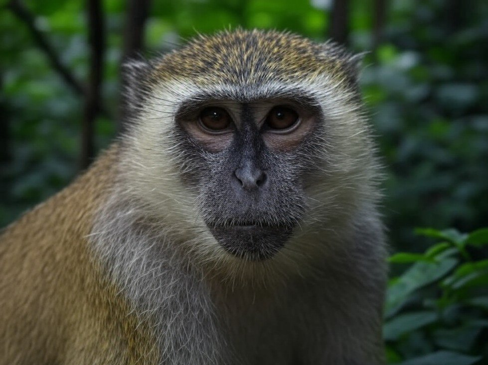 close up of a kinpuji monkey