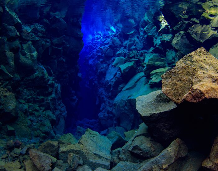 David Marfil Silfra Fissure is where you can swim between two tectonic plates