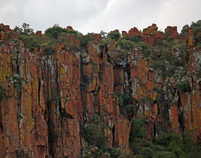 Panoramic view of waterberg plateu in Namibia