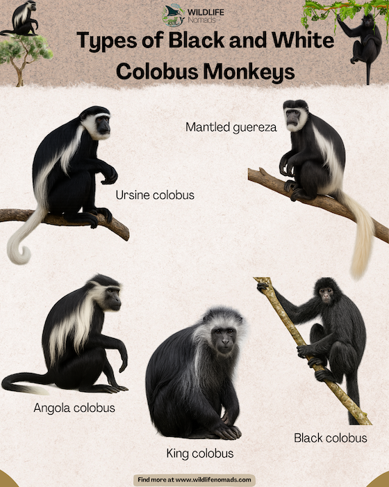 Infographic-types-of-black-wnd-hwhite-colobus-monkey-1.webp Infographic showing types of black and white colobus