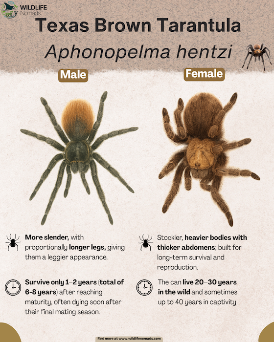 Brachypelma smithi vs. Brachypelma hamorii infographic