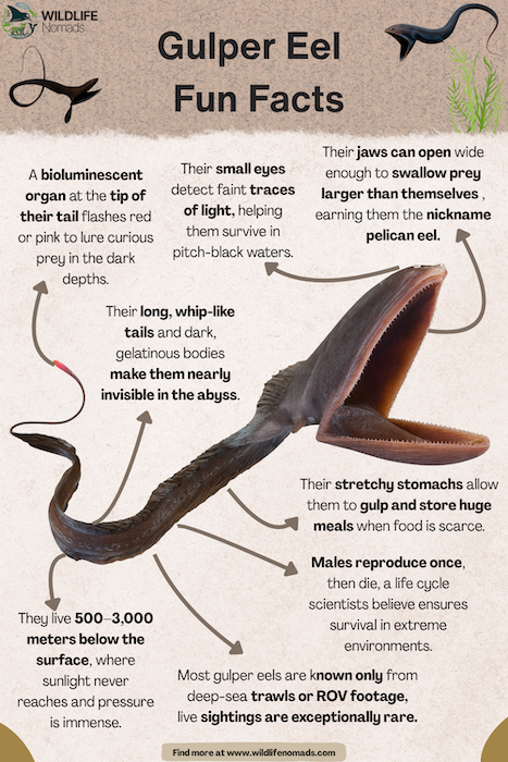 Gulper Eel   Fun Facts infographic
