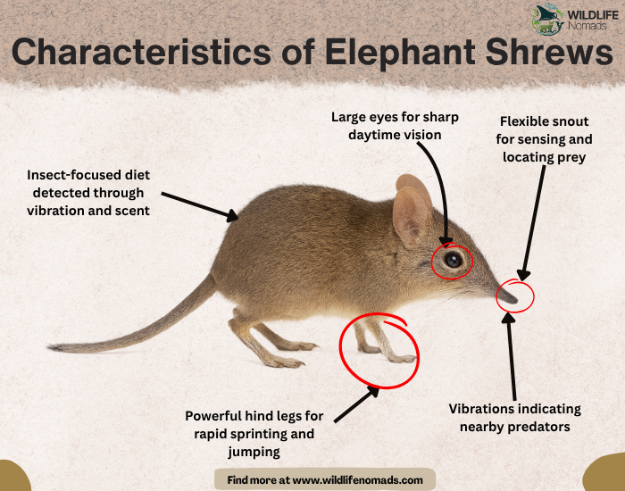 Characteristics-of-Elephant-Shrews.webp Characteristics of Elephant Shrews infographic