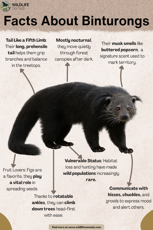 Facts-About-Binturongs.webp infographic Facts About Binturongs