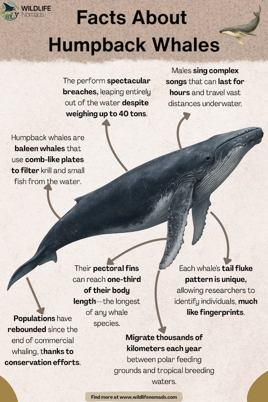 Facts About Humpback Whales infographic