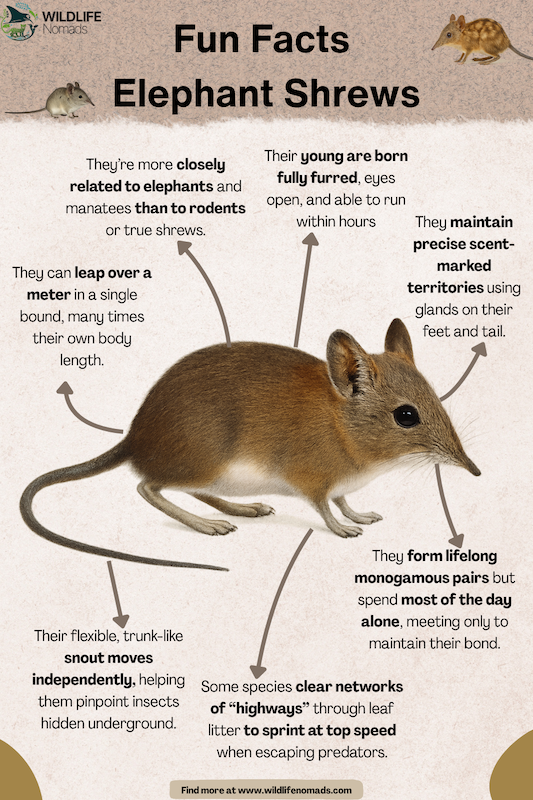Fun-Facts-Elephant-Shrews.webp Fun Facts Elephant Shrews infographic