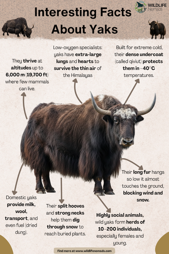 Interesting Facts About Yaks infographic
