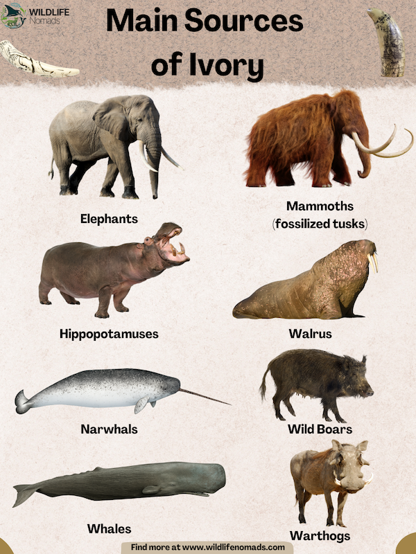 Main-Sources-of-Ivory.webp Main Sources of Ivory infographic