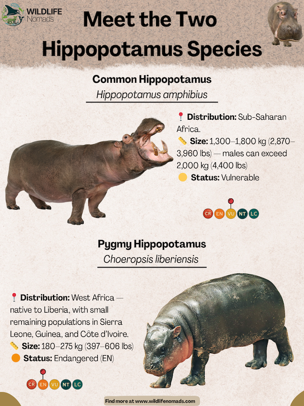 Types-species-of-Hippopotamuses.webp Types of Hippopotamuses infographic