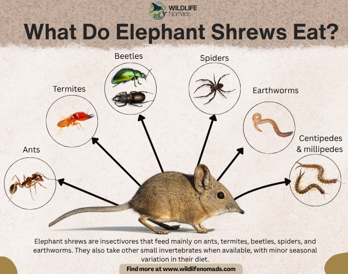 What-Do-Elephant-Shrews-Eat.webp What Do Elephant Shrews Eat? infographic showing diet