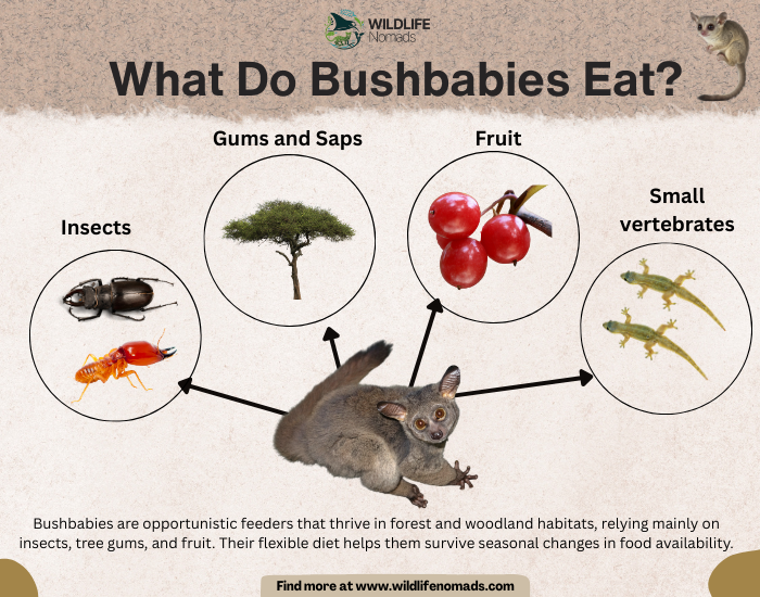 Bushbaby diet infographic