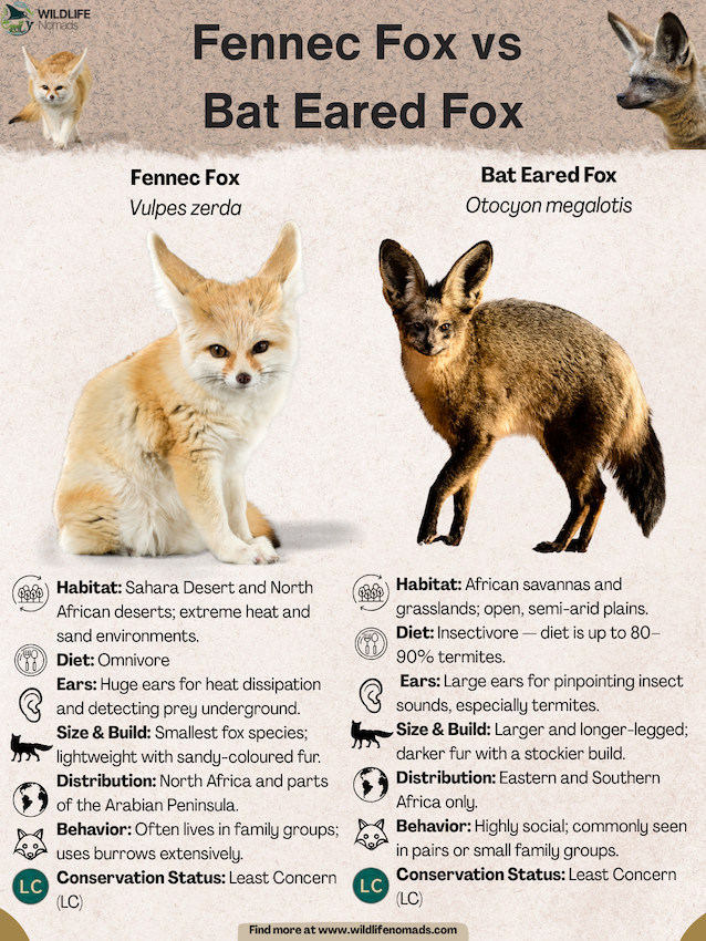 Fennec-Fox-vs-Bat-Eared-Fox-infographic.webp Fennec Fox vs Bat Eared Fox infographic