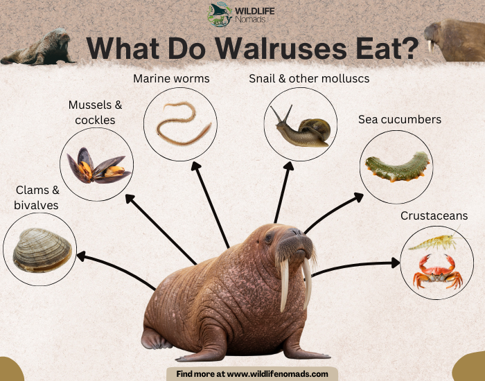 What-Do-Walruses-Eat.webp What Do Walruses Eat? infographic showing