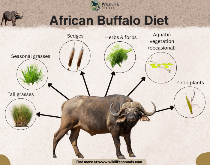 African Buffalo Diet infographic