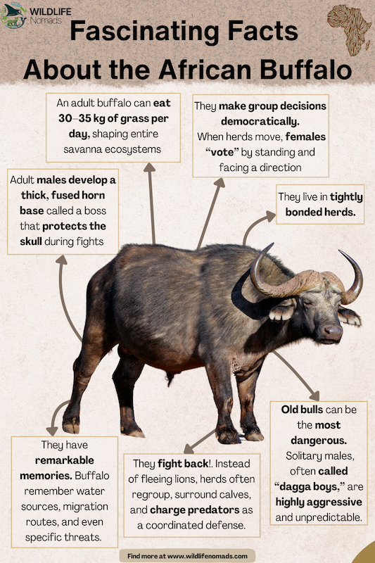 Facts About the African Buffalo infographic