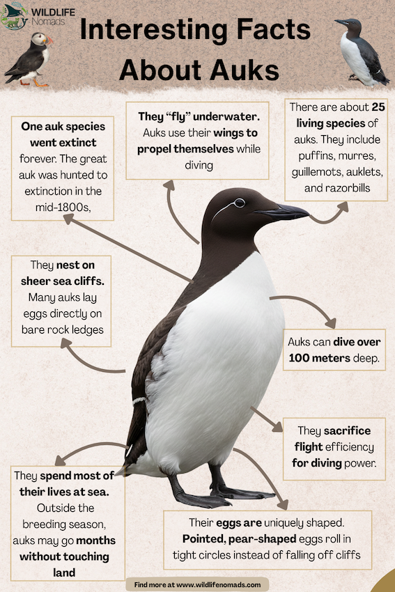Interesting-Facts-About-Auks.webp Interesting Facts About Auks infographic