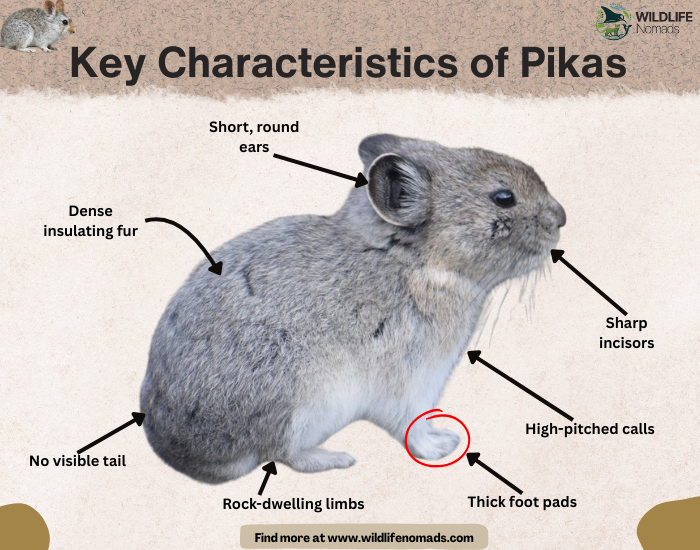 Key Characteristics of Pikas infographic