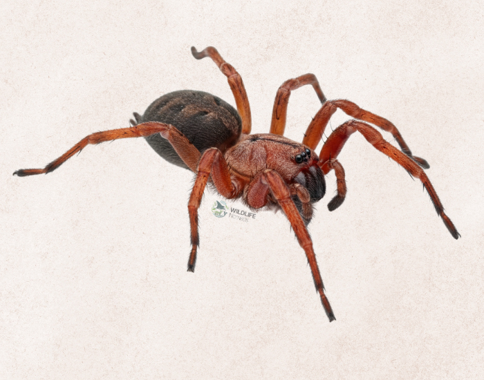 Inazuma-Burrowing-Spider.webp Inazuma Burrowing Spider illustration red and black