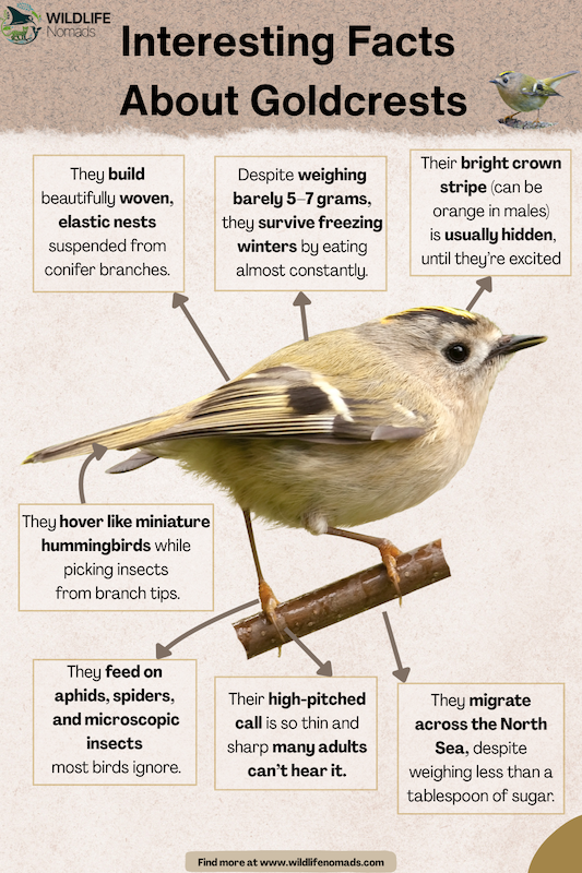 Interesting Facts about Goldcrests