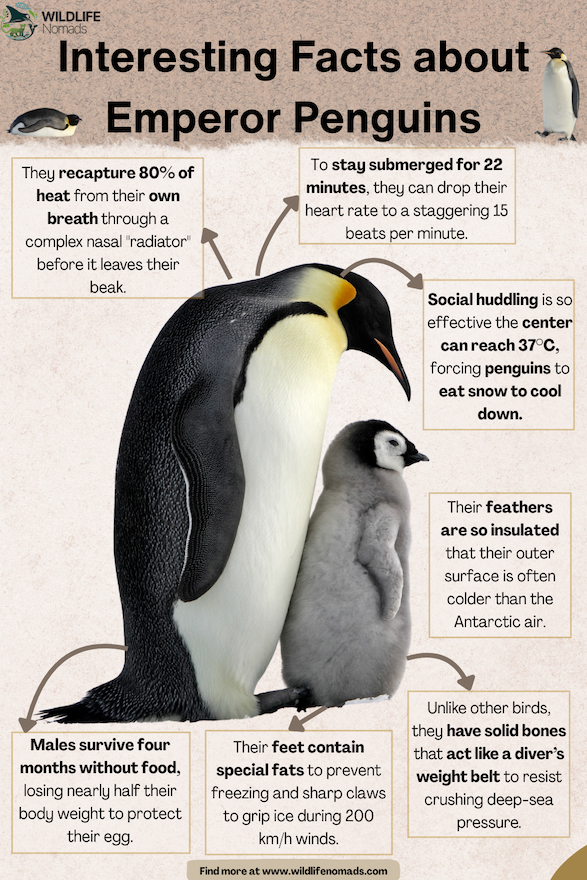 Interesting-Facts-about-Emperor-Penguins.webp Interesting Facts about Emperor Penguins infographic