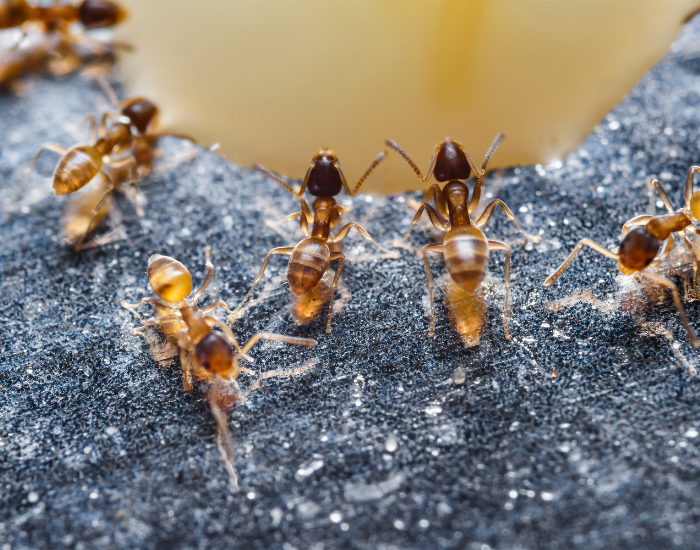 group of Red Imported Fire Ant 