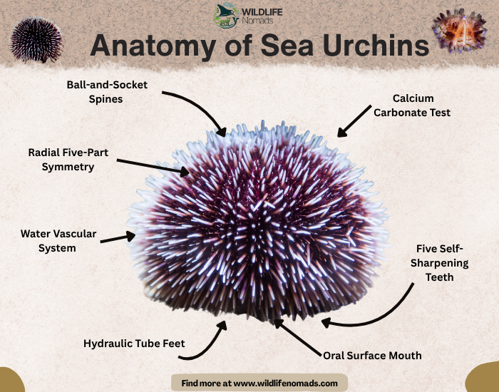 Anatomy-and-Physiology-of-sea-urchins.webp What Is a Sea Urchin? infographic depicting anatomy