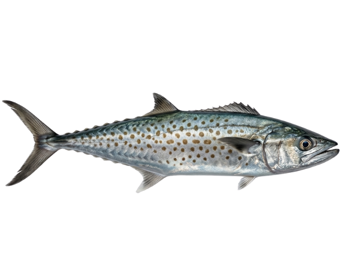 Spotted-Mackerel-Scomberomorus-munroi.webp Spotted Mackerel fish with white background