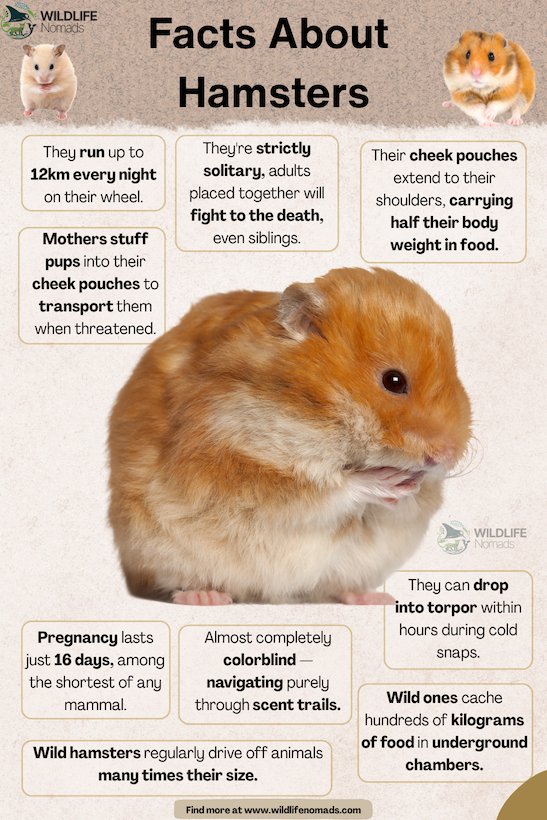 Facts About Hamsters infographic chart