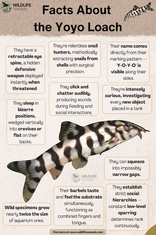 Facts About the Yoyo Loach infographic