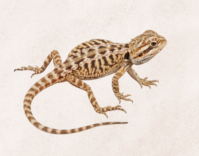 Leatherback Bearded Dragon isolated illustration