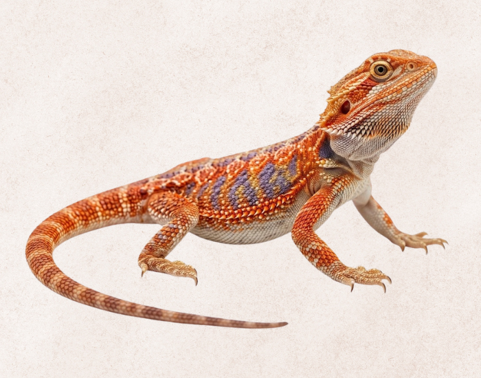 Paradox Bearded Dragon isolate dillustration