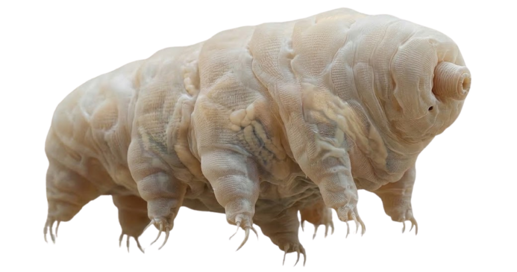 A tardigrade with transparent background