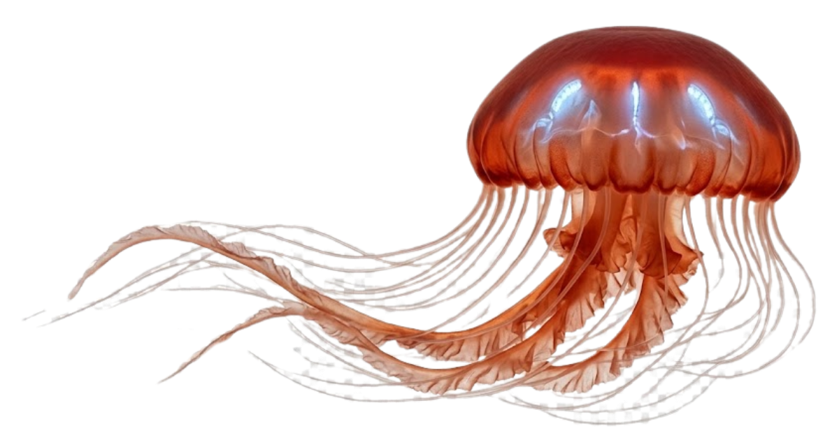 Atolla jellyfish, one of the species on the deep sea dive