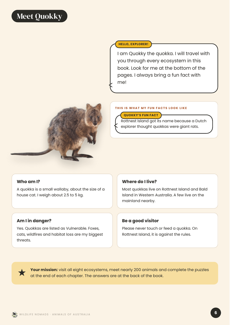 Animals of Australia: Meet Quokky, your guide