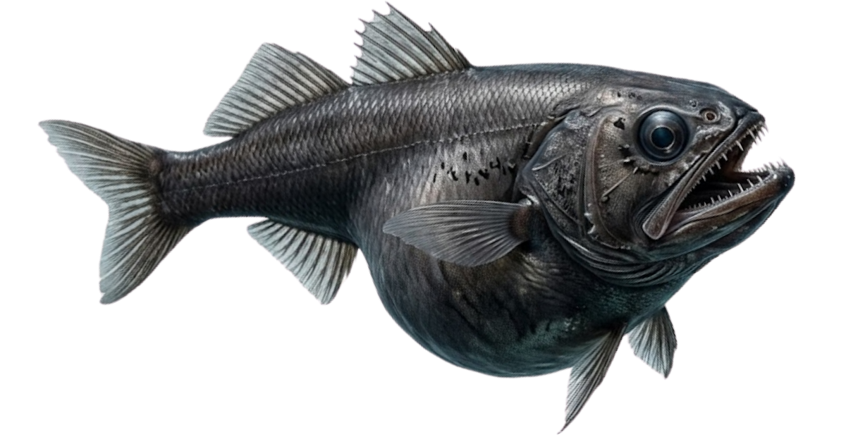 Black swallower, one of the species on the deep sea dive